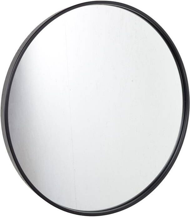 Loft42 Fragix Boston wandspiegel rond Zwart Metaal Ø60cm Industrieel