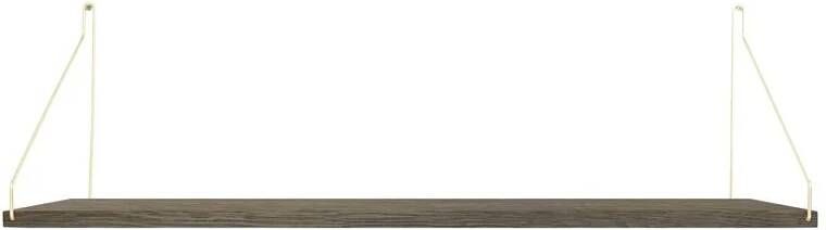Frama Shelf wandplank 80x27 donker|messing