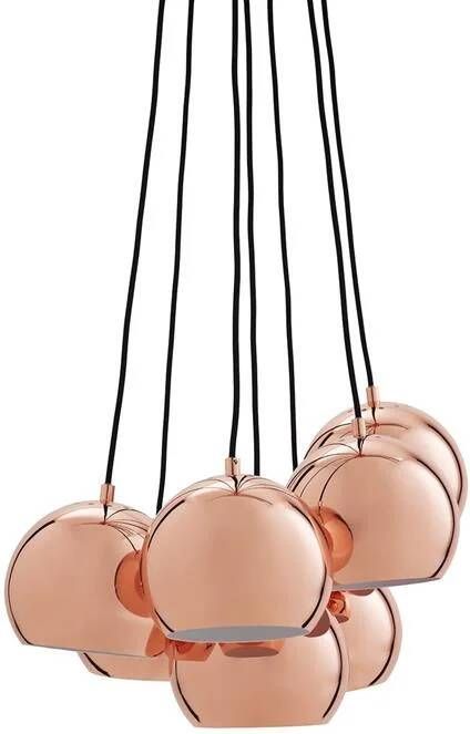 Frandsen Ball Multi 7 cluster hanglamp Ø18 koper