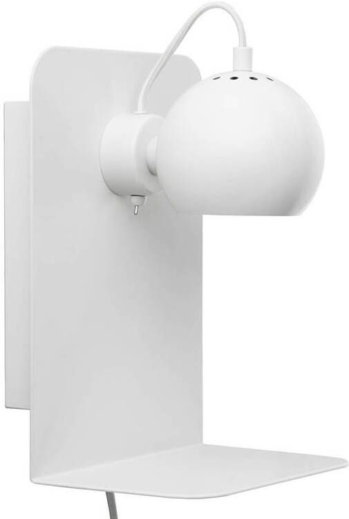 Frandsen Ball wandlamp met usb-poort mat wit - Foto 1