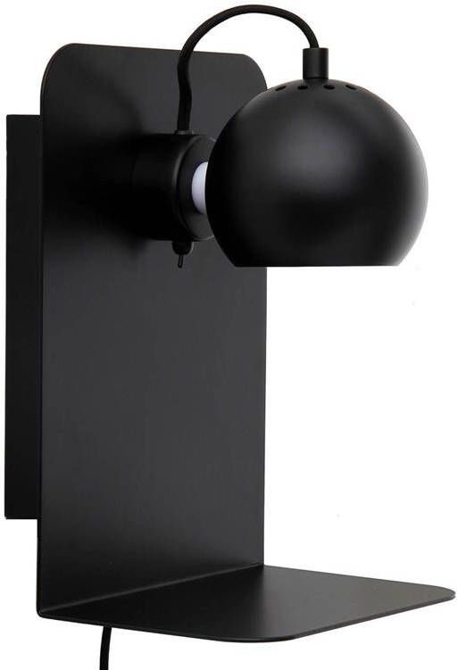 Frandsen Ball wandlamp met usb-poort mat zwart - Foto 1