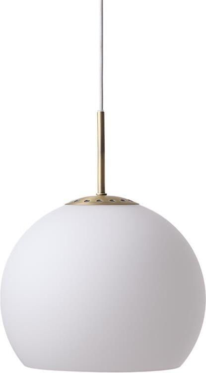 Frandsen Ball glass hanglamp Ø18 Opal White