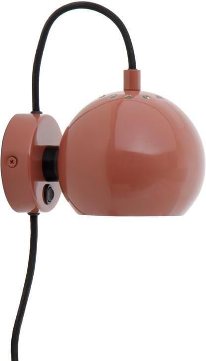 Frandsen Ball Metal Magnet Wandlamp Ø 12 cm Red Glossy