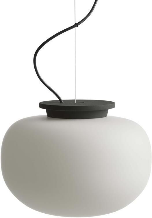 Frandsen Supernate hanglamp Ø28 opal white|black