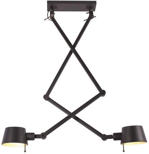 Freelight Hanglamp Sovrano Zwart 2 Lichts E27