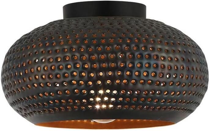 Freelight Plafondlamp Fuoco Bruin Zwart Ø 35cm E27 Fitting