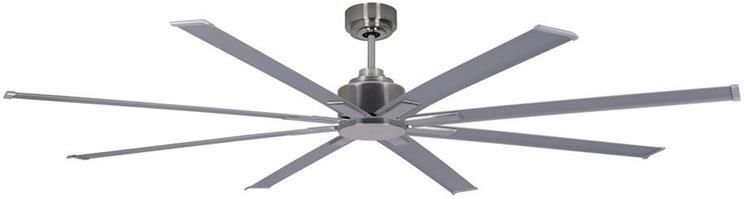 Freelight Plafondventilator The Gigant Zilver 2 Meter