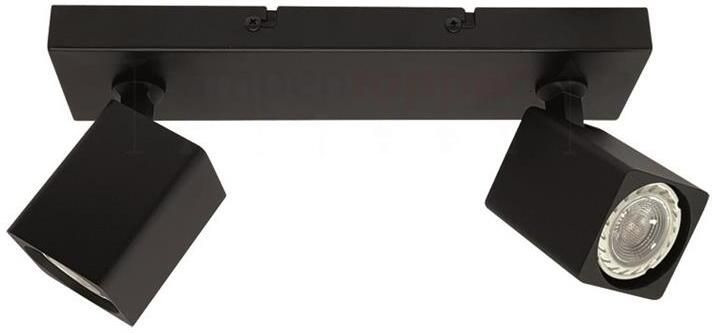 Freelight Spot Quadro Zwart GU10 2-Lichts