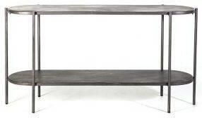 Furnilux Bijzettafel Burly Industrieel Ovaal Metaal 150 x 44 x 80 cm - Foto 2