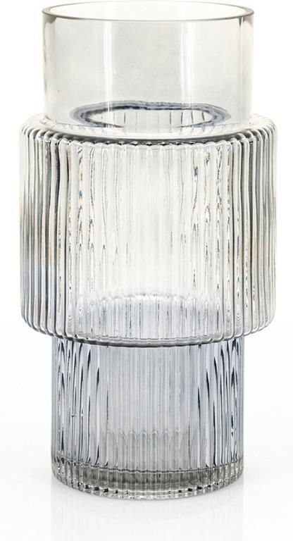 FURNILUX Riba 2 vaas Grey 15.5 x 15.5 x 28 cm