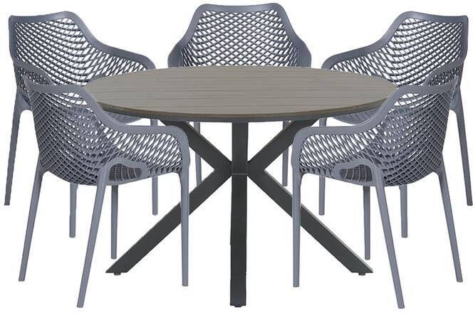 Garden Impressions Air XL-Tulli tuinset 6-delig-grey teak look