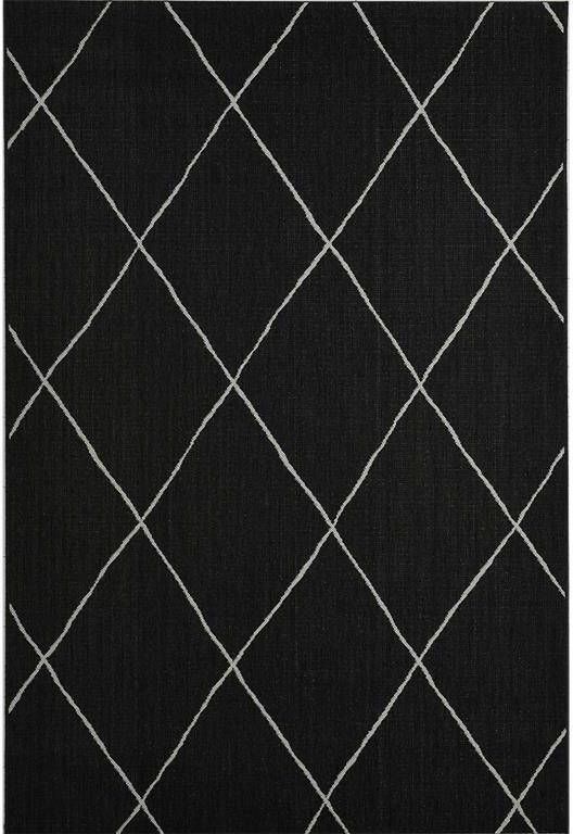 Garden Impressions Buitenkleed Diamonds zwart 120x170 cm