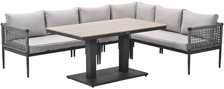 Garden Impressions Burela lounge dining set 5-delig rechts taupe
