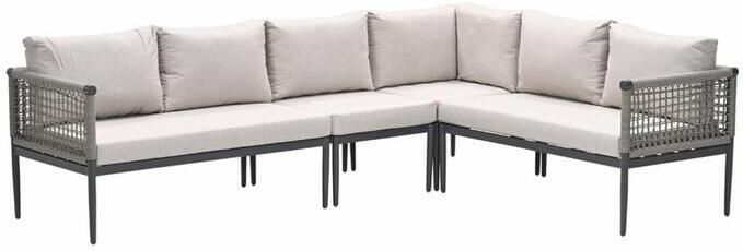 Garden Impressions Burela lounge hoekset 4-delig taupe