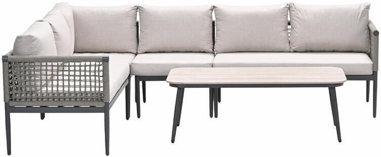 Garden Impressions Burela loungeset 5-delig links taupe