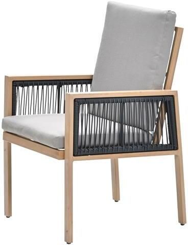 Garden Impressions Decala tuinstoel Aluminium houtlook inlcusief kussens