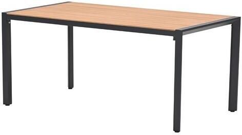 Garden Impressions Felini tafel 160x84 cm carbon black light teaklook