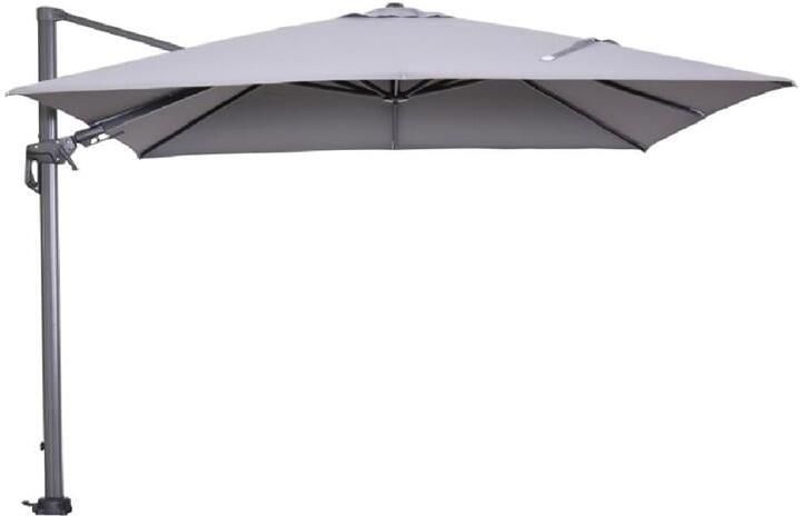 Garden Impressions Hawaii zweefparasol 300x300 c. black licht grijs