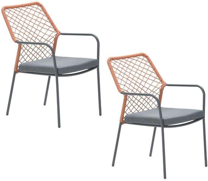 Garden Impressions Ross tuinstoel koper 2 stuks