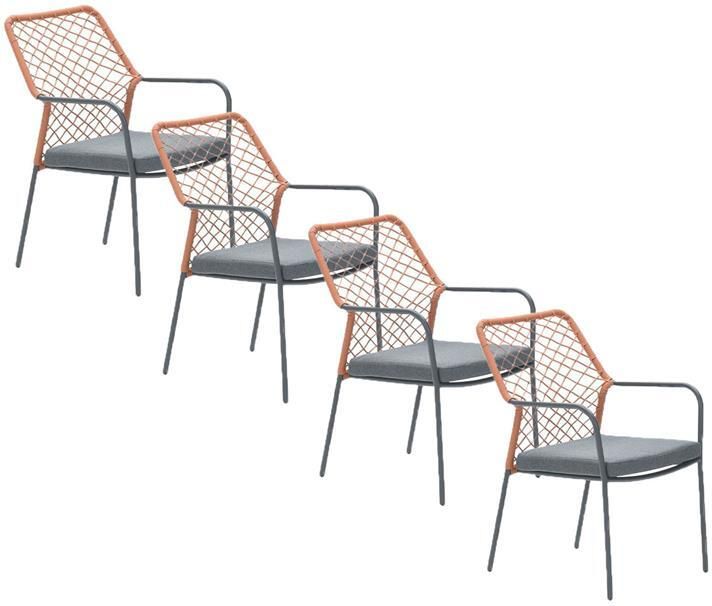 Garden Impressions Ross tuinstoel koper 4 stuks