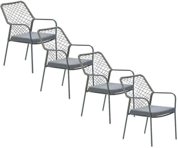 Garden Impressions Ross tuinstoel mosgroen 4 stuks