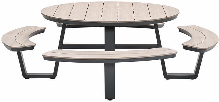 Garden Impressions Sarria picknick set Ø148 x 75 donker grijs