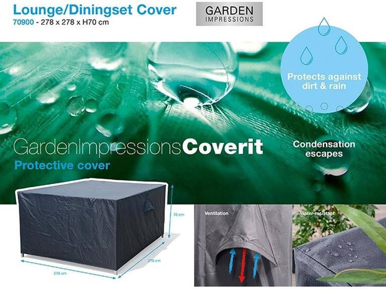 Garden Impressions Coverit lounge dining beschermhoes 278x278xH70