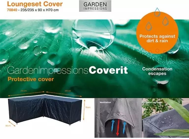 Garden Impressions Coverit loungeset L beschermhoes 235 235x90xH70 - Foto 2