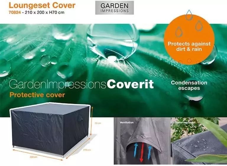 Garden Impressions Coverit loungeset beschermhoes 210x200xH70 - Foto 2
