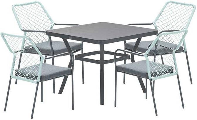 Garden Impressions Ross tuinset 5delig zacht groen -Mina tafel