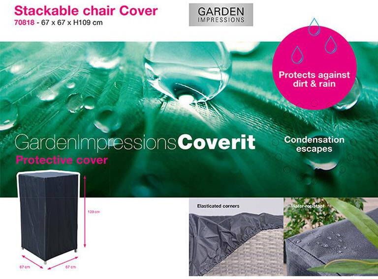 Garden Impressions Coverit stapelbare stoel beschermhoes 67x67xH109 - Foto 2