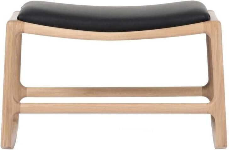 Gazzda Dedo voetenbank Dakar Leather Black 0500