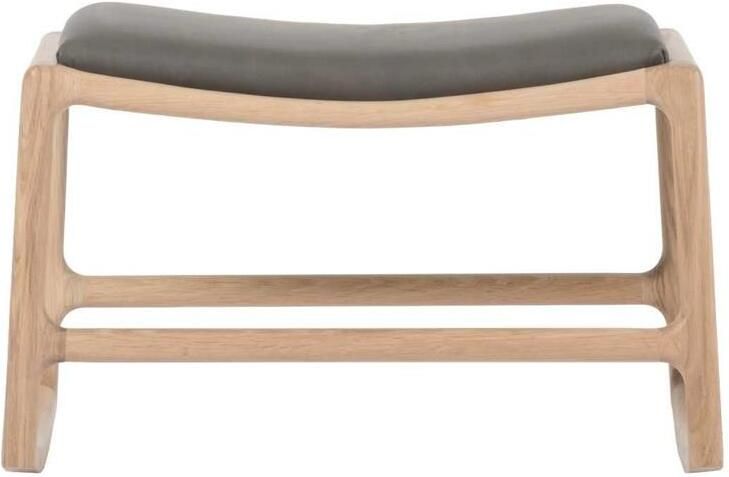 Gazzda Dedo voetenbank Dakar Leather Grey 1258