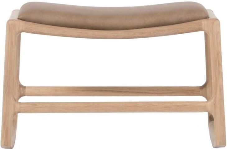 Gazzda Dedo voetenbank Dakar Leather Stone 1436