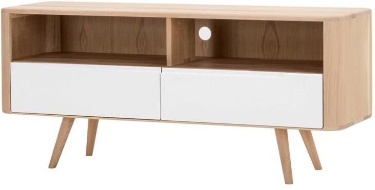 Gazzda Ena dressoir tv-meubel drie 135x42 whitewash