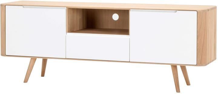 Gazzda Ena dressoir tv-meubel twee 160x42 whitewash