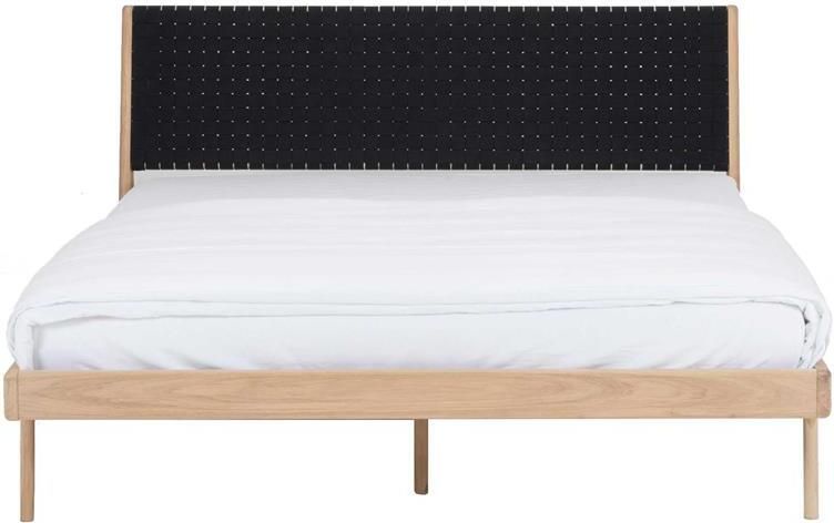 Gazzda Fawn bed 180x200 cotton webbing black