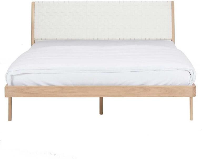 Gazzda Fawn bed 180x200 cotton webbing white