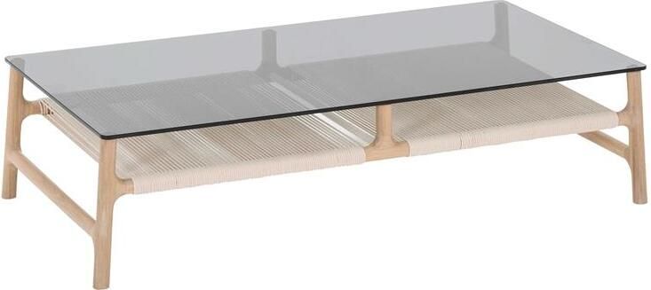 Gazzda Fawn coffee tafel 120x60 whitewash smoked grey