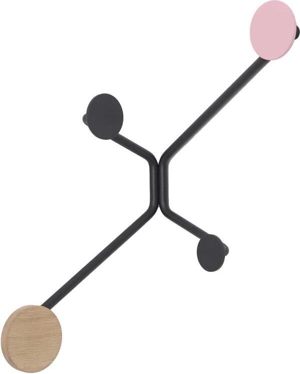 Gazzda Hook wandkapstok binnenhoek roze