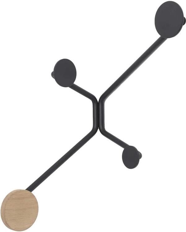 Gazzda Hook wandkapstok binnenhoek zwart