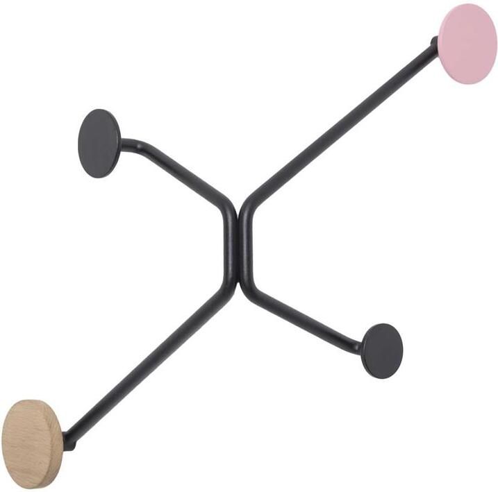 Gazzda Hook wandkapstok buitenhoek roze