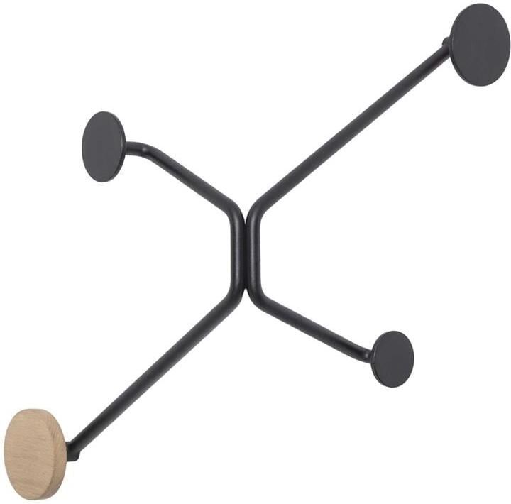 Gazzda Hook wandkapstok buitenhoek zwart