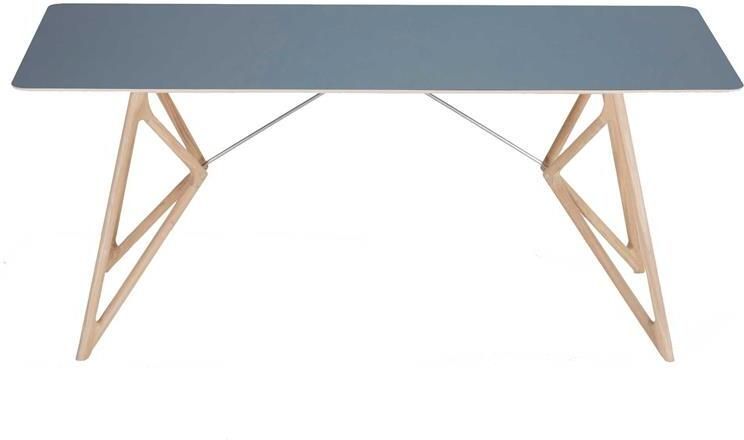 Gazzda Tink Tafel linoleum 180x90 whitewash Smokey Blue