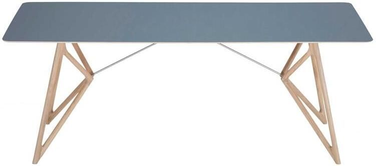 Gazzda Tink Tafel linoleum 200x90 whitewash Smokey Blue