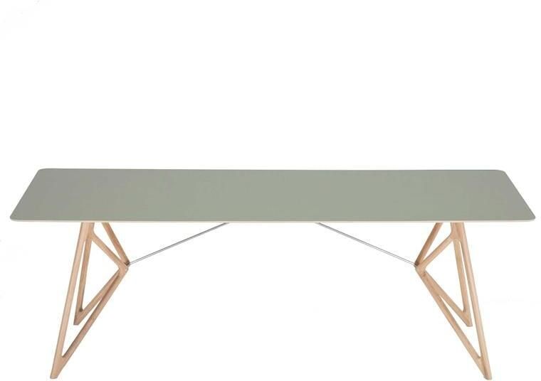Gazzda Tink Tafel linoleum 220x90 whitewash Dark Olive