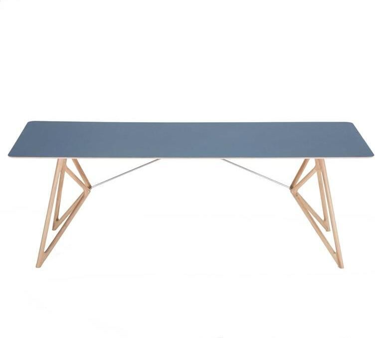 Gazzda Tink Tafel linoleum 220x90 whitewash Smokey Blue