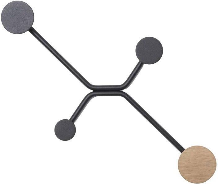 Gazzda Hook wandkapstok rechte muur zwart