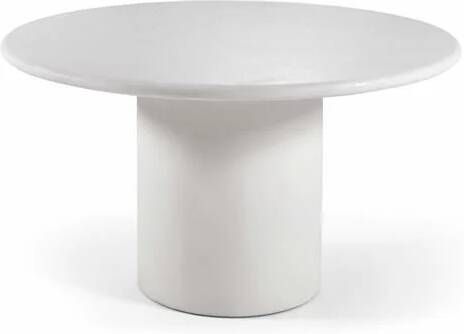 Giga Living Eettafel Rond 135cm Wit Betonlook 2-4 Personen Flow - Foto 2