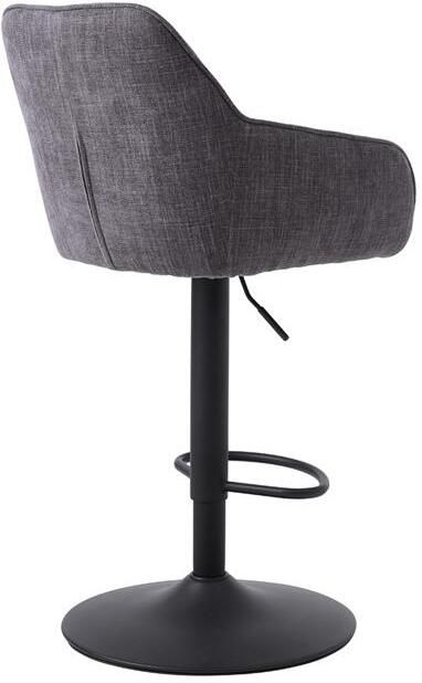 Giga Living Barstoel Avola Antraciet Stof Verstelbaar Set van 2 - Foto 2